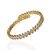 Bracelete Folheado Ouro 18k e Prata 925 Oval Cravejado - Imagem 4