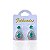 Dois Brinco Folheado Ouro 18k e Prata 925 Gota Ponto de Luz Cravejada - Imagem 4