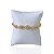 Pulseira Folheada Ouro 18k e Prata 925 Riviera Redondo Cravejado - Imagem 1