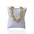 Pulseira Folheada Ouro 18k e Prata 925 Inspired Formato Grande Cravejado - Imagem 1