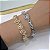 Pulseira Folheada Ouro 18k e Prata 925 Inspired Formato Grande Cravejado - Imagem 2