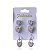 Trio Brincos Folheado Ouro 18k e Prata 925 Coração Cravejado - Imagem 3