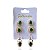 Trio Brincos Folheado Ouro 18k e Prata 925 Gota Cravejada - Imagem 4
