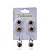 Trio Brincos Folheado Ouro 18k e Prata 925 Redondo Cravejado - Imagem 6