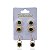 Trio Brincos Folheado Ouro 18k e Prata 925 Redondo Cravejado - Imagem 4