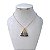 Colar Folheado Ouro 18k e Prata 925 Nossa Senhora Cravejada - Imagem 1