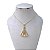 Colar Folheado Ouro 18k Nossa Senhora Cravejada - Imagem 1