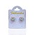 Brinco Folheado Ouro 18k e Prata 925 Redondo Cravejado - Imagem 2