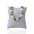 Pulseira Folheada Ouro 18k e Prata 925 Losango Pedraria - Imagem 1