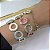 Pulseira Folheada Ouro 18k e Prata 925 Orgânico Pedraria - Imagem 3