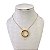 Colar Folheado Ouro 18k e Prata 925 Mandala Inspired - Imagem 1