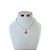 Conjunto Infantil Folheado Ouro 18k Coração Colors - Imagem 1
