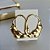 Brinco Folheado Ouro 18k Grande - Imagem 2