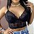 Cropped Renda Preto - Imagem 1
