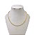 Colar Folheado Ouro 18k e Prata 925 Cordão Baiano Fino - Imagem 1