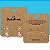 CARTELA BIJUTERIA KRAFT PERSONALIZADA  4,25x4,8cm 09P13 - Imagem 1