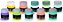 Kit 6 Potes 50ml Tinta Glow Corion Fotoluminescente - Imagem 1