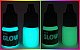 Kit 2 Cores: Amarelo Esverdeado (original) + 1 Azul Esverderdeado (acqua). Tinta Corion Glow 5ml c/aplicador. Brilha no Escuro - Imagem 1