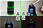 Kit Tinta Fotoluminescente Brilha no Escuro sem Luz Negra - Profissional Corion Led Cell 5ml c/ aplicador 2 cores p/a Alça Maça de Mira. Cores a Escolher - Imagem 1
