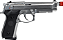 PISTOLA AIRSOFT GBB BERETTA M92 SILVER ROSSI - Imagem 1