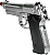 PISTOLA AIRSOFT GBB BERETTA M92 SILVER ROSSI - Imagem 3