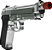 PISTOLA AIRSOFT GBB BERETTA M92 SILVER ROSSI - Imagem 6