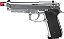 PISTOLA AIRSOFT GBB BERETTA M92 SILVER ROSSI - Imagem 2