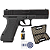 Kit Pistola Airsoft Spring V500 Metal + Case + Munição - Imagem 1