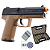 Kit Pistola de Airsoft NBB Licenciada HK USP + Co2 + Case - Imagem 3