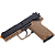 Kit Pistola de Airsoft NBB Licenciada HK USP + Co2 + Case - Imagem 2