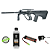 Kit Rifle Airsoft Elétrica AUG A2 Licenciada ASG + 5000 BBs - Imagem 1