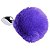 PLUG ANAL EM METAL CROMADO COM POMPOM PELUCIA SLIM - Imagem 1