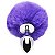 PLUG ANAL EM METAL CROMADO COM POMPOM PELUCIA SLIM - Imagem 3