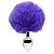 PLUG ANAL EM METAL CROMADO COM POMPOM PELUCIA SLIM - Imagem 2