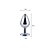 PLUG ANAL EM INOX COM PEDRA DECORATIVA GRANDE - Imagem 3