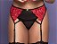 CINTA LIGA EM RENDA COM CALCINHA EM TULE YAFFA Y2076 - Imagem 2