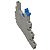 PRT8-1 SOQUETE PARA RELÉ JZ FAIXA DE TENSÃO 12-24VCC/VCA FIXAÇÃO TRILHO DIN METALTEX - Imagem 1