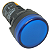 L20-AR9-BLP SINALEIRO LED 22MM 12VCC/VCA AZUL I25801 METALTEX - Imagem 4