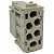 HC-M-06-MOD-ST MÓDULO DE CONTATO FÊMEA/MACHO 6 PÓLOS CONEXÃO PARA CRIMP CINZA 1663459 PHOENIX CONTACT - Imagem 1