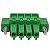 MCVW 1,5/ 4-STF-3,81 CONECTOR PARA PLACA DE CIRCUITO IMPRESSO VERDE 1828511 PHOENIX CONTACT - Imagem 1