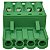FKC 2,5/ 4-ST CONECTOR PARA PLACA DE CIRCUITO IMPRESSO VERDE 1910377 PHOENIX CONTACT - Imagem 1