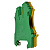 WPE 2.5 /35 CONECTOR CONEXÃO A PARAFUSO 2,5 MM² 300A VERDE/AMARELO 1010000000 WEIDMULLER - Imagem 2