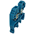 MTB2.5EN-AZ CONECTOR DE PASSAGEM 2,5MM PARA TRILHOS TS32 E TS35 AZUL I13546 METALTEX - Imagem 3