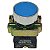 M20AFR-BL-1A BOTÃO PULSADOR FACEADO 22MM METÁLICO AZUL 1NA I23318 METALTEX - Imagem 2