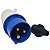 TLP16432 PLUG MACHO 16A 2P+E-6H AZUL I15303 METALTEX - Imagem 3