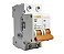 NX3-2C02 MINI DISJUNTOR 3KA 2 POLOS CURVA C 2A I27666 METALTEX - Imagem 1