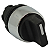 AA260/01 COMUTADOR 022 CURTO 3 TRAVAS CROMADO PRETO 13000501 SCHMERSAL - Imagem 1