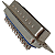 DBSM-25 CONECTOR DB SOLDA FIO 25 VIAS MACHO I04621 METALTEX - Imagem 2