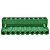 BR8F1-10 BORNE PLUGUE PARA CABO 10 VIAS PASSO 5,08MM VERDE I09716 METALTEX - Imagem 2