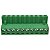 BR8F1-10 BORNE PLUGUE PARA CABO 10 VIAS PASSO 5,08MM VERDE I09716 METALTEX - Imagem 1